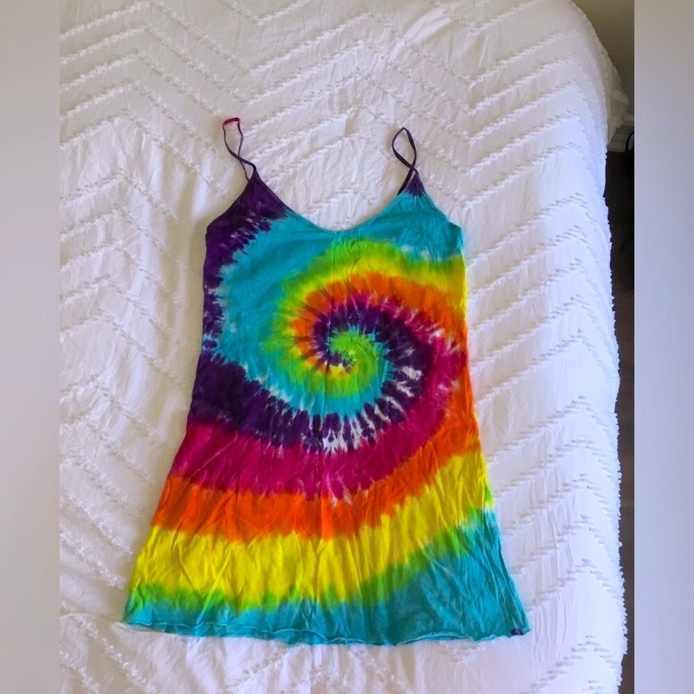 American Apparel Tie-Dye Slip Dress